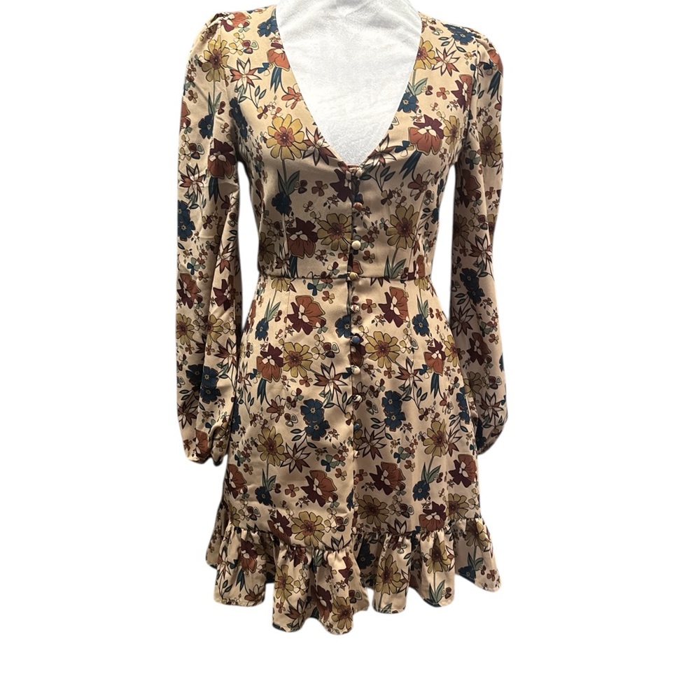Lani The Label Long Sleeve Floral Dress.
